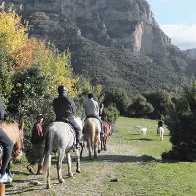 horse riding in Zagori, Greece